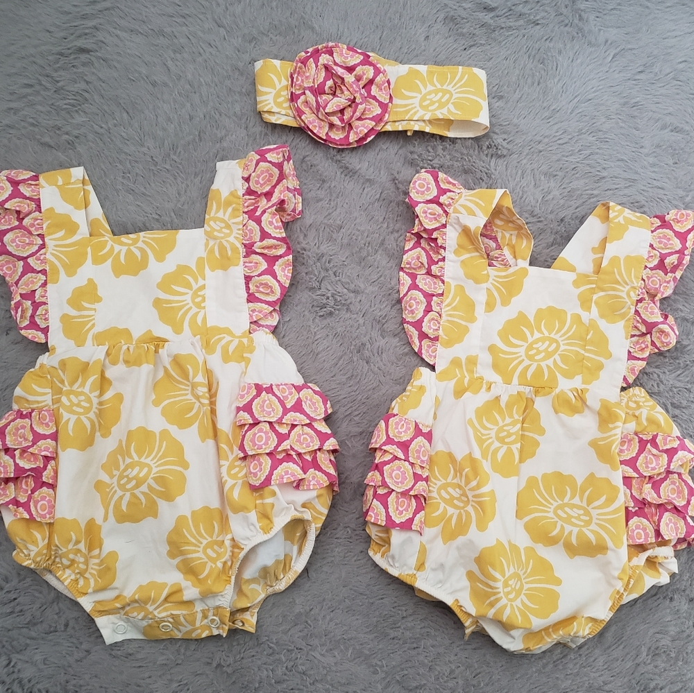 Eleanor Rose 3m bubbles (2) and 1 headband